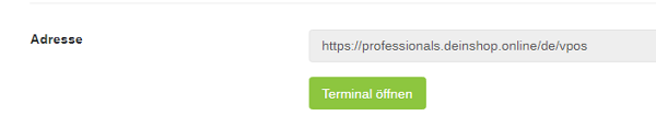 URL virtuelles Terminal