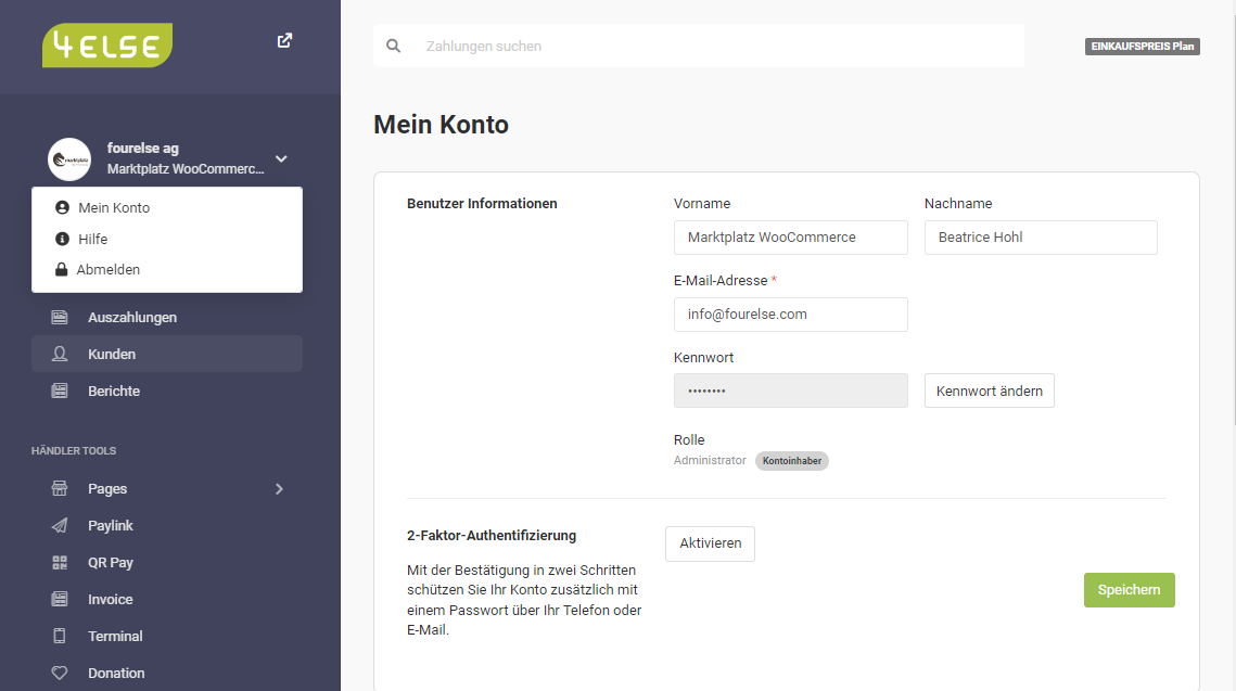 2-Faktor-Authentifizierung